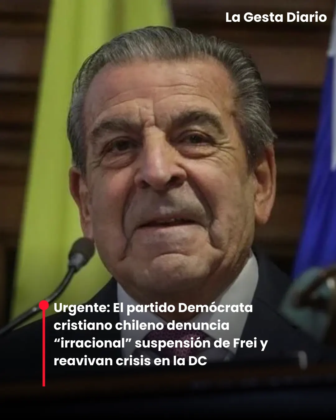 Urgente: El partido Demócrata cristiano chileno denuncian “irracional” suspensión de Frei y reavivan crisis en la DC