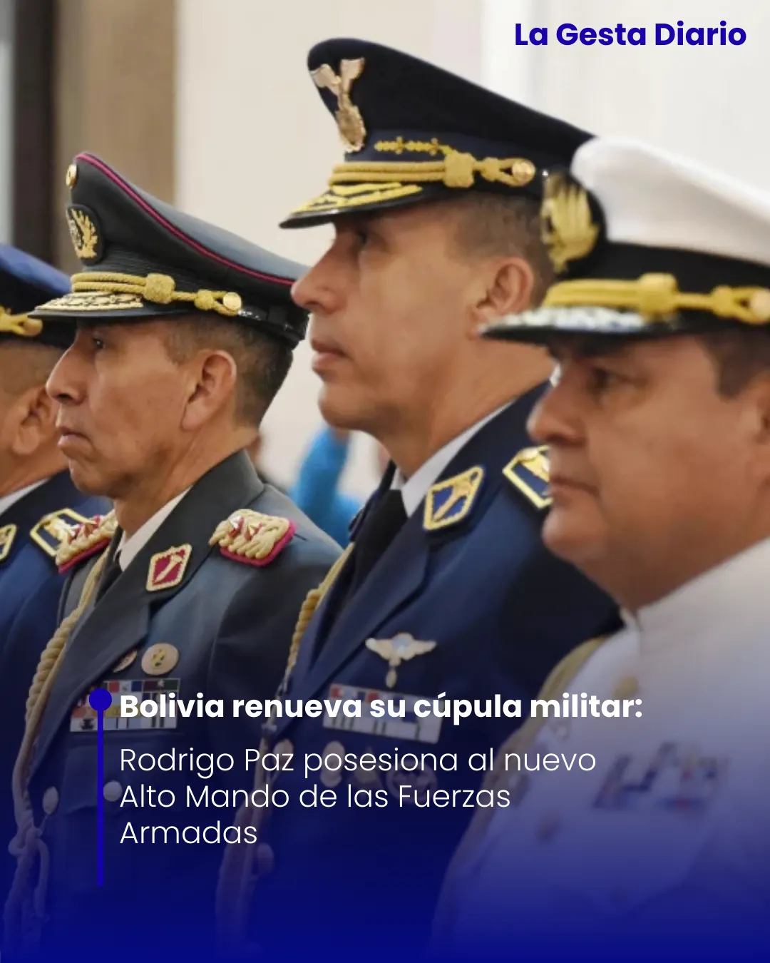 Bolivia renueva su cúpula militar: Rodrigo Paz posesiona al nuevo Alto Mando de las Fuerzas Armadas