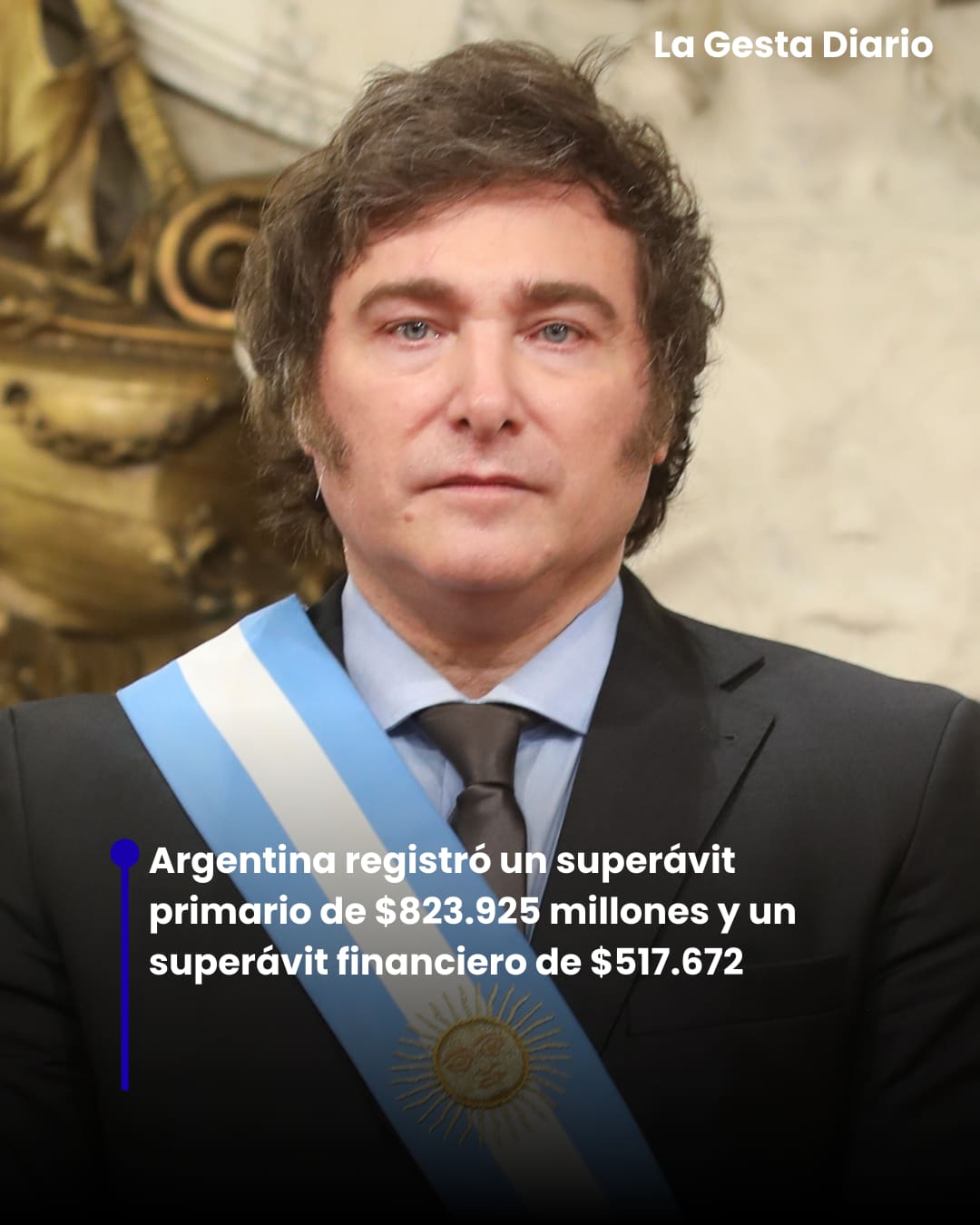 Argentina registró un superávit primario de $823.925 millones y un superávit financiero de $517.672