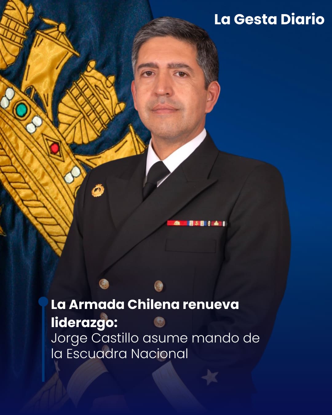 La Armada Chilena renueva liderazgo: Jorge Castillo asume mando de la Escuadra Nacional