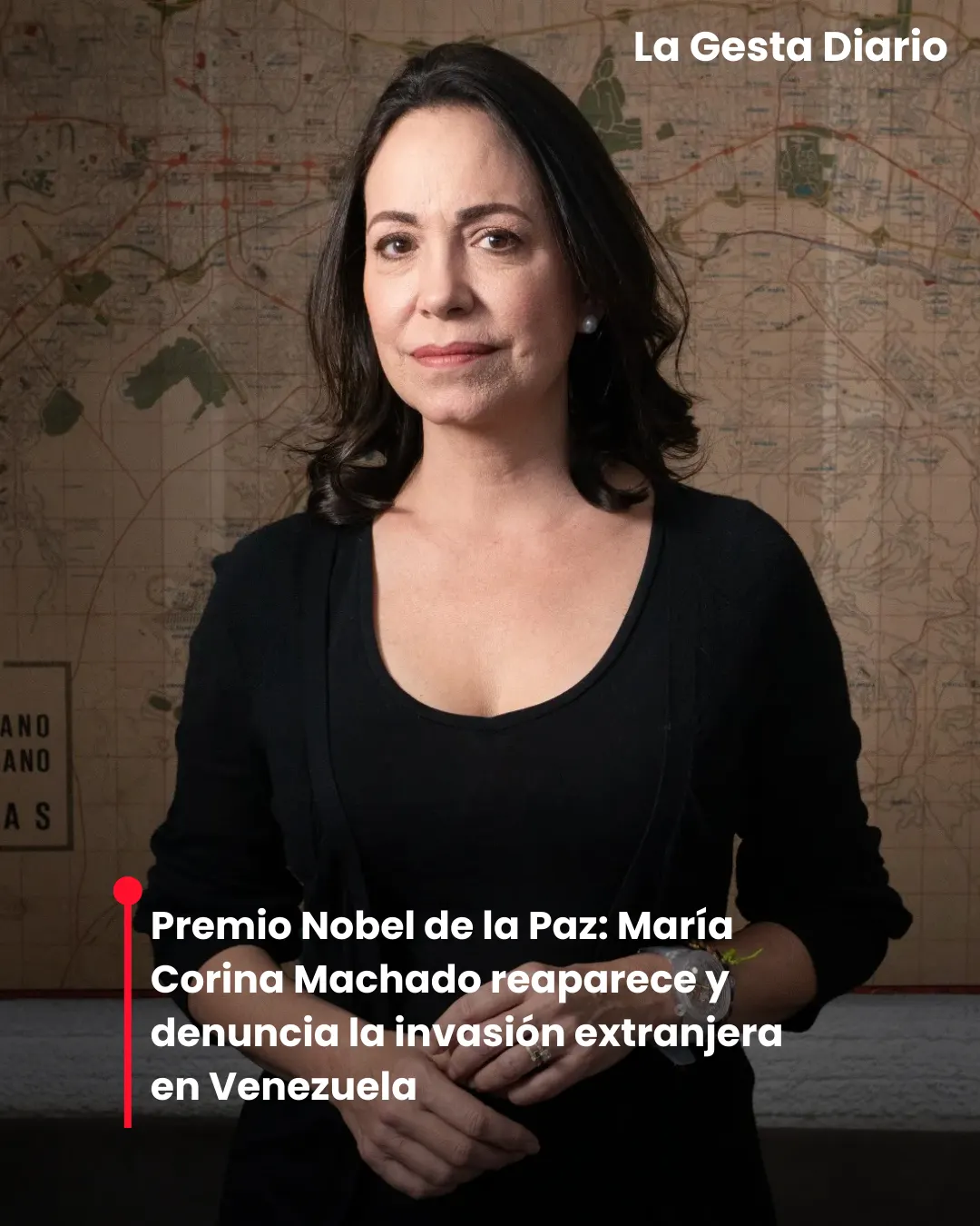 Premio Nobel de la Paz: María Corina Machado reaparece y denuncia la invasión extranjera en Venezuela