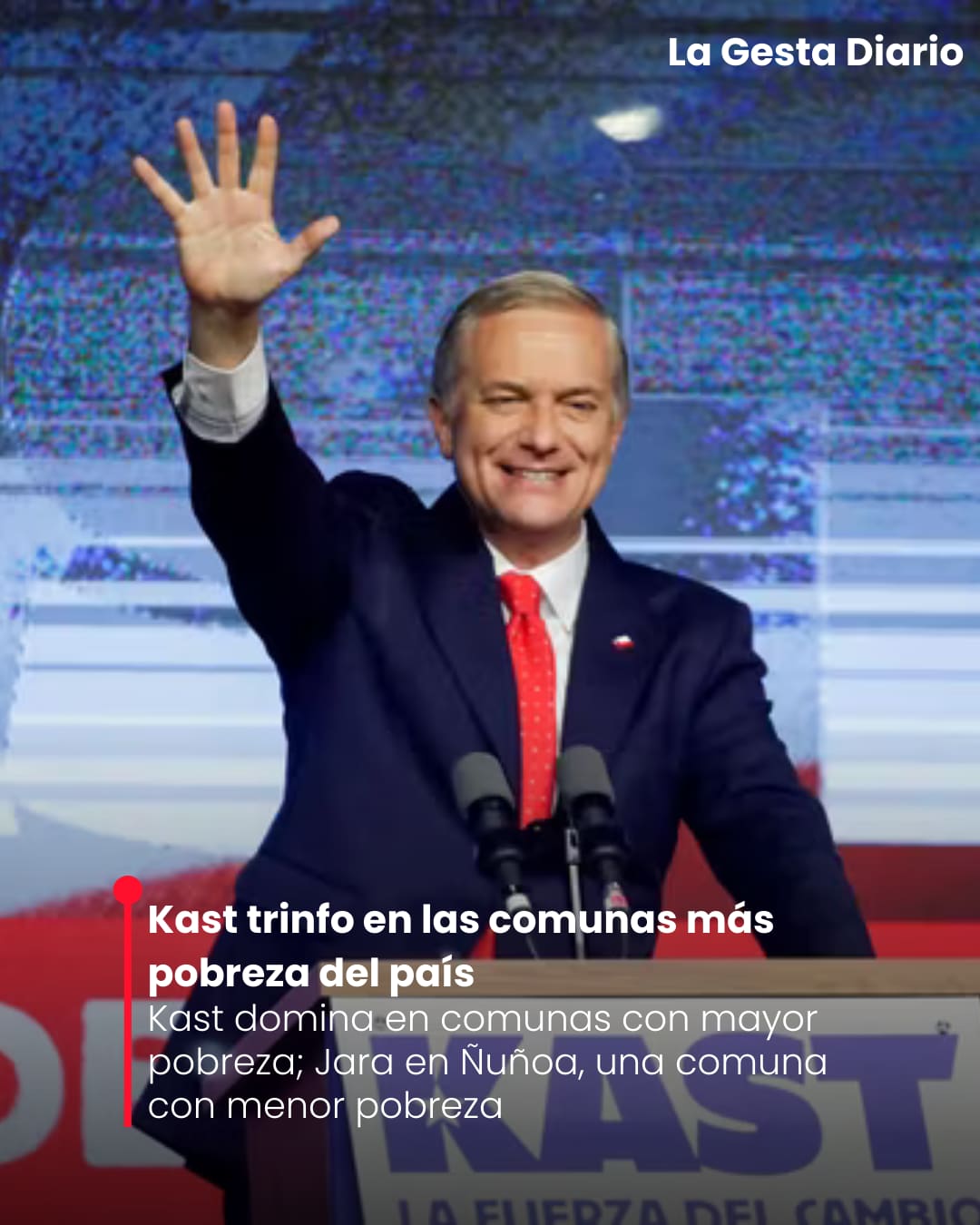 Elecciones Chilenas: Kast triunfo en las comunas pobres del país