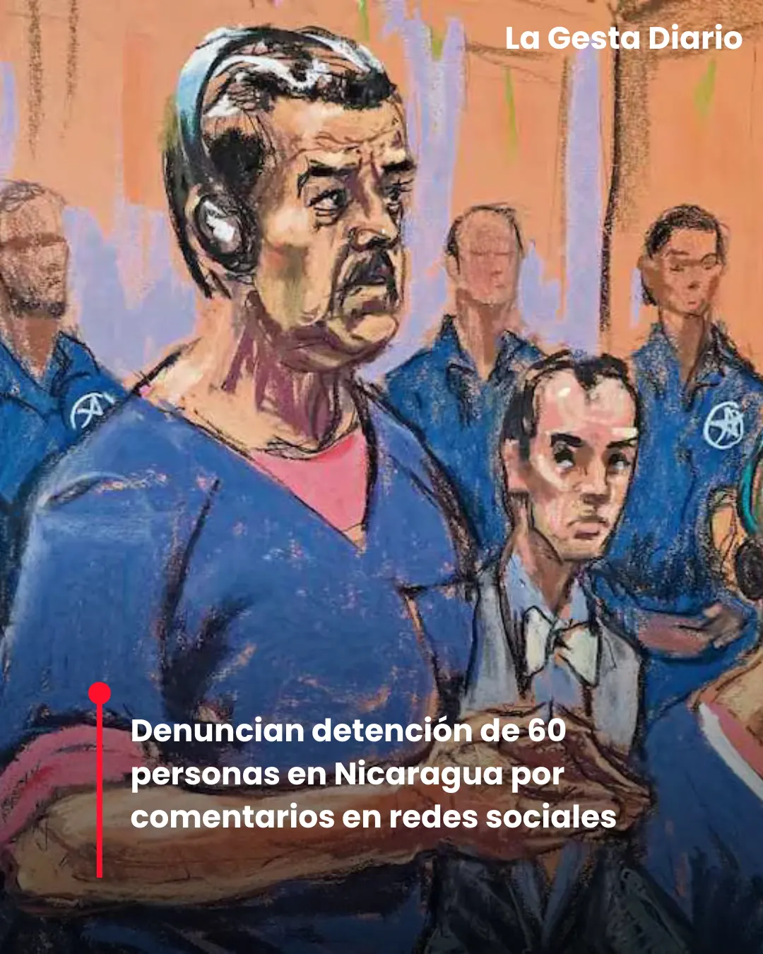 Denuncian detención de 60 personas en Nicaragua por comentarios en redes sociales