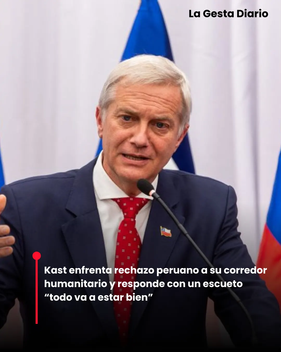 Kast enfrenta rechazo peruano a su corredor humanitario y responde con un escueto “todo va a estar bien”