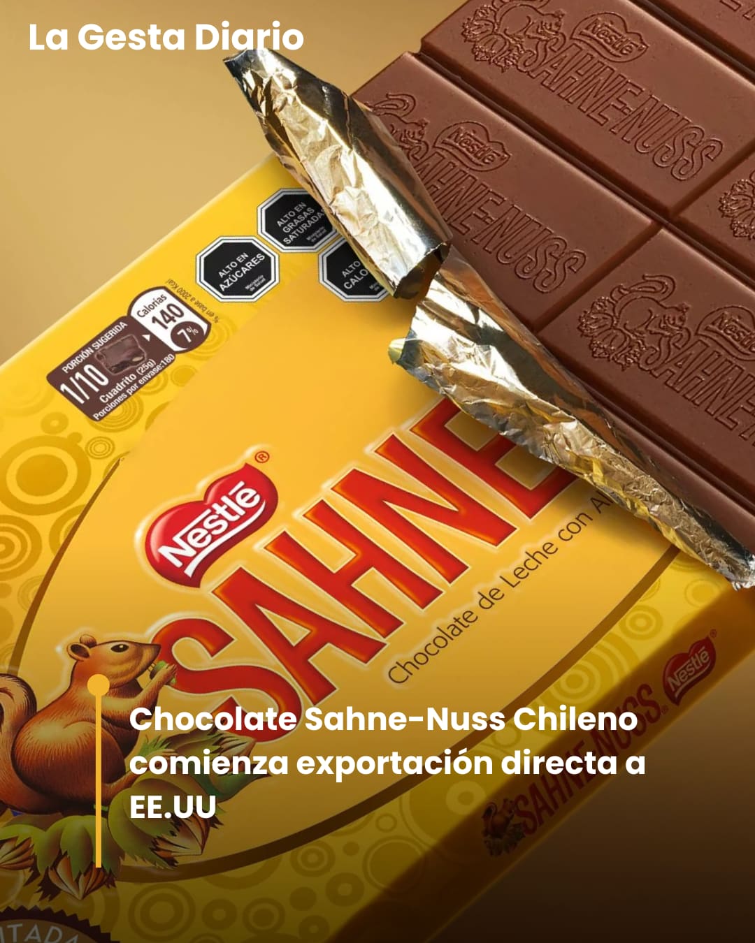 Chocolate Sahne-Nuss comienza exportación directa a EE.UU