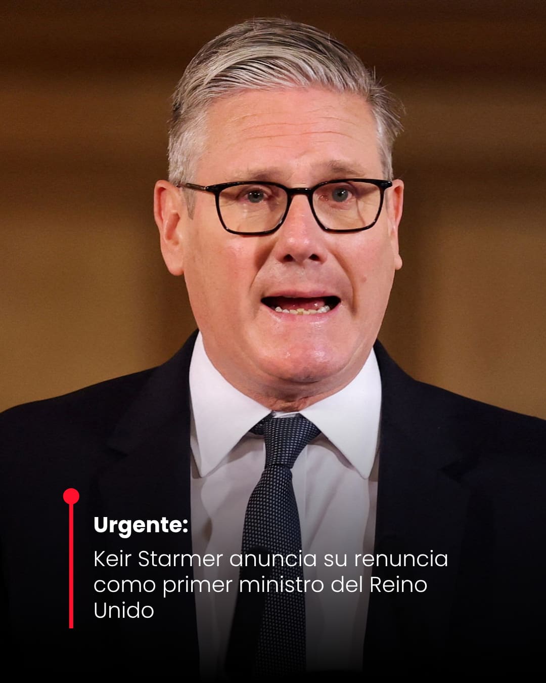 Urgente: Keir Starmer anuncia su renuncia como primer ministro del Reino Unido