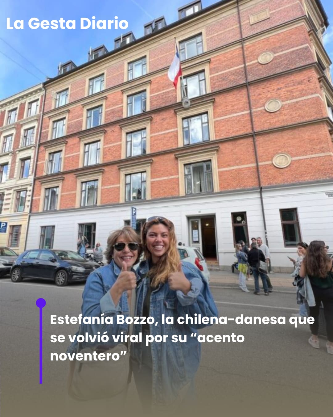 Estefanía Bozzo, la chilena-danesa que se volvió viral por su “acento noventero”
