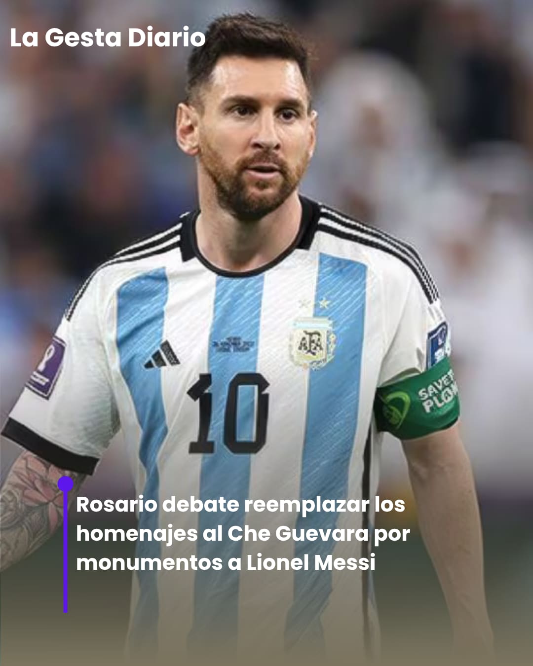 Rosario debate reemplazar los homenajes al Che Guevara por monumentos a Lionel Messi