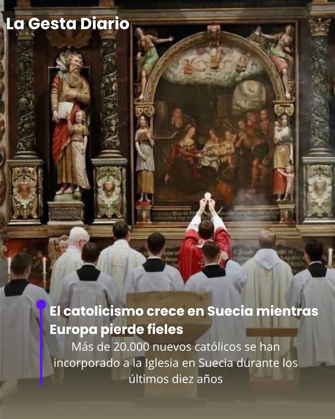 El catolicismo crece en Suecia mientras Europa pierde fieles