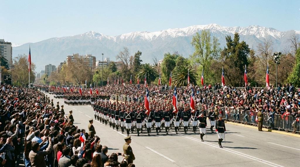 La Parada Militar del 19 de septiembre constituye una de las principales ceremonias de las Fiestas Patrias y está vinculada a la conmemoración de las Glorias del Ejército de Chile.