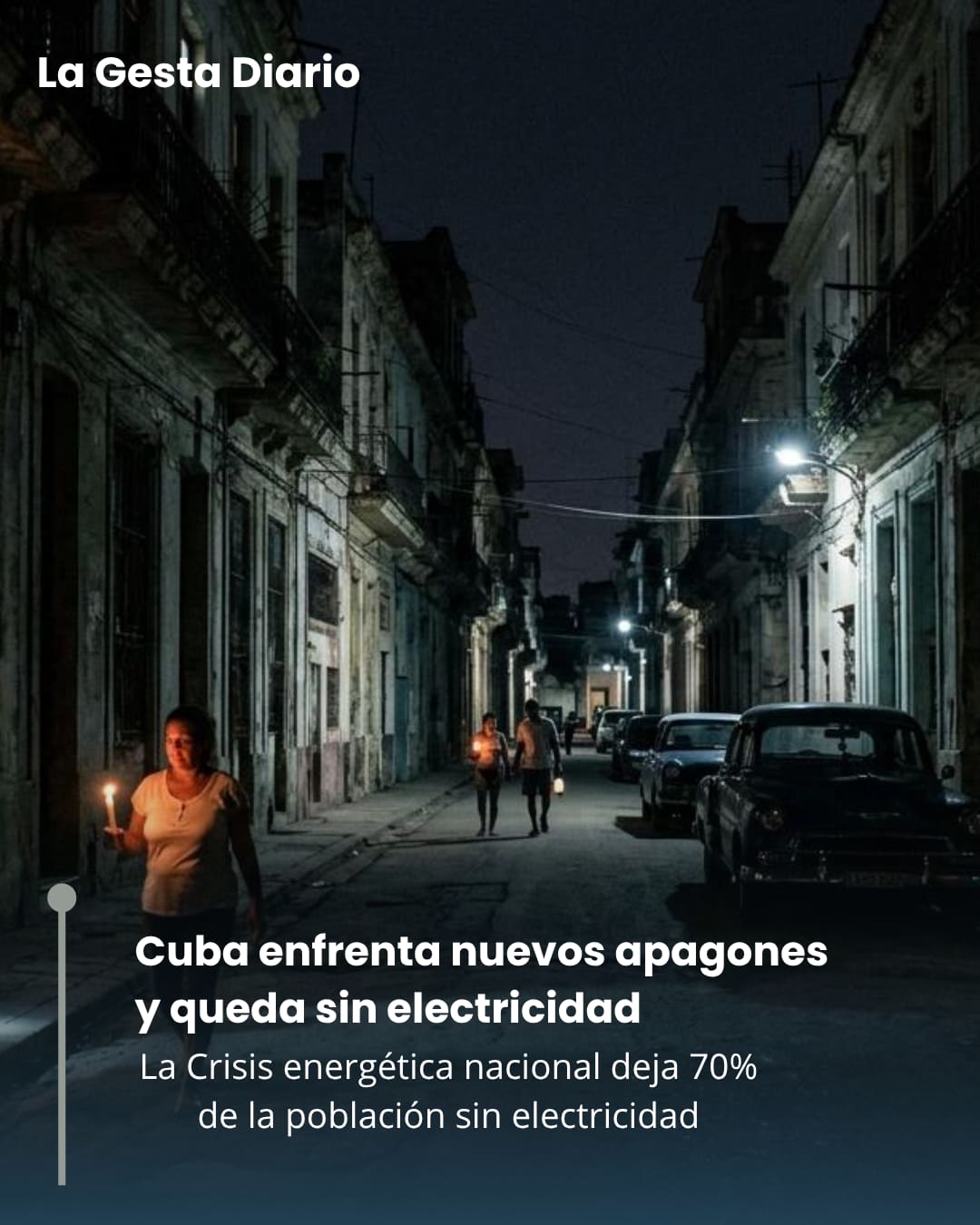 Cuba enfrenta nuevos apagones y queda sin electricidad
