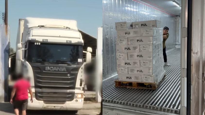 El camión transportaba originalmente 24 toneladas de carne, con un valor estimado cercano a los 250 millones de pesos chilenos